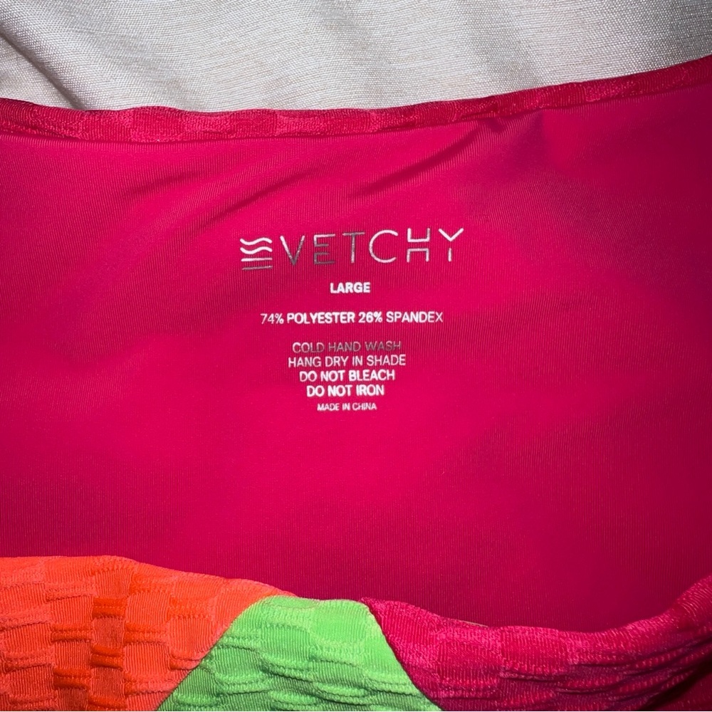 Vetchy Neon Colorblock Bikini Set - Hot Pink, Orange & Lime - Picture 6 of 10